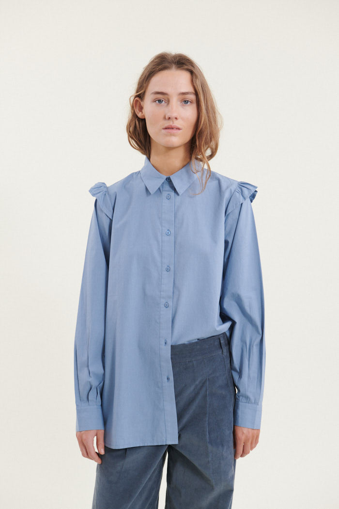 Basic Apparel Milly Shirt Skjorter 737 Windward blue